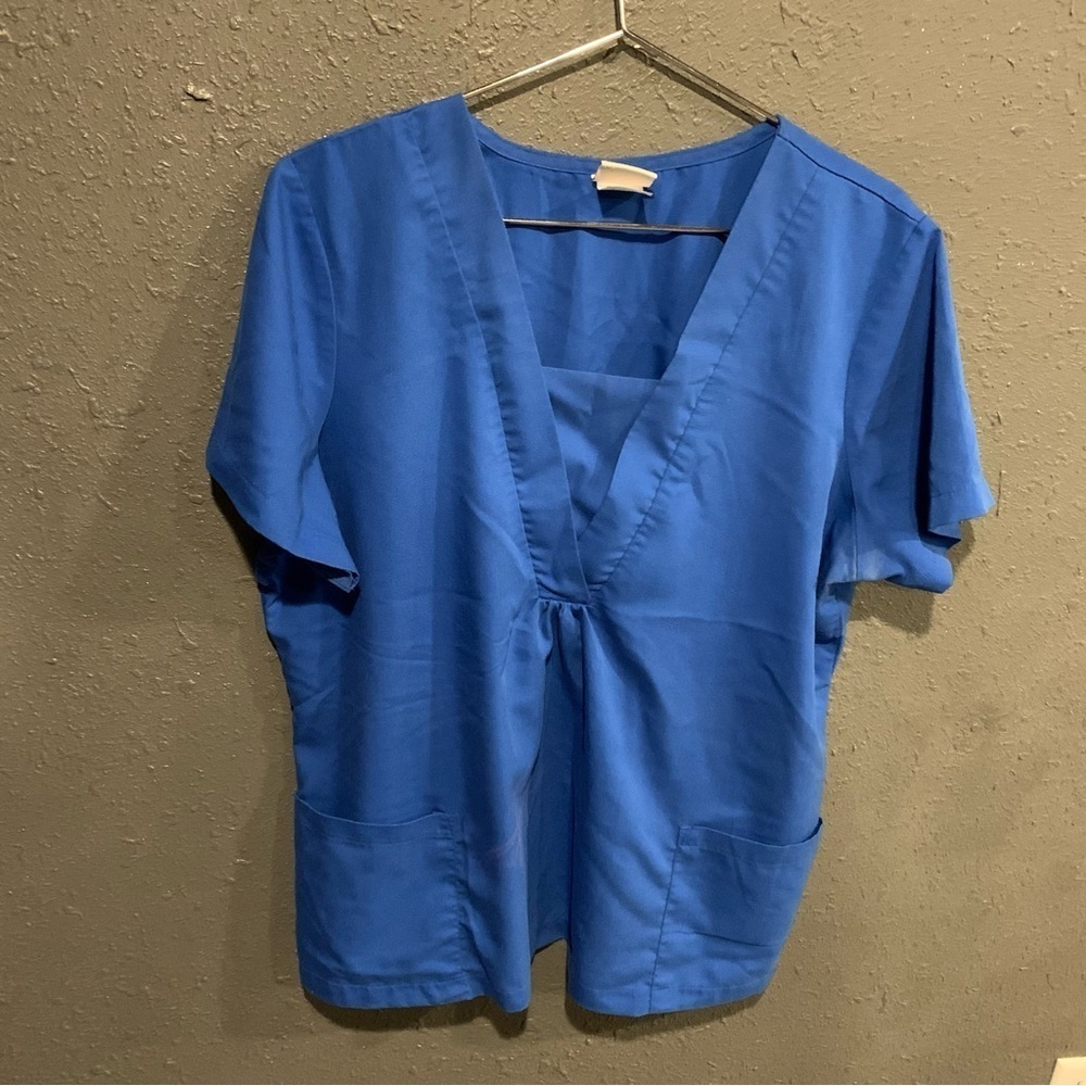 Peaches Scrub Top